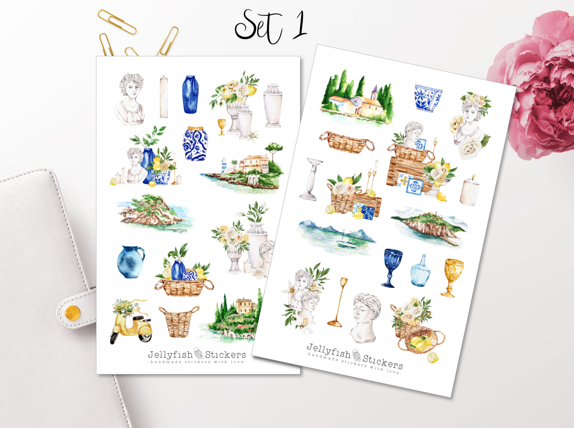 Urlaub Sticker Set